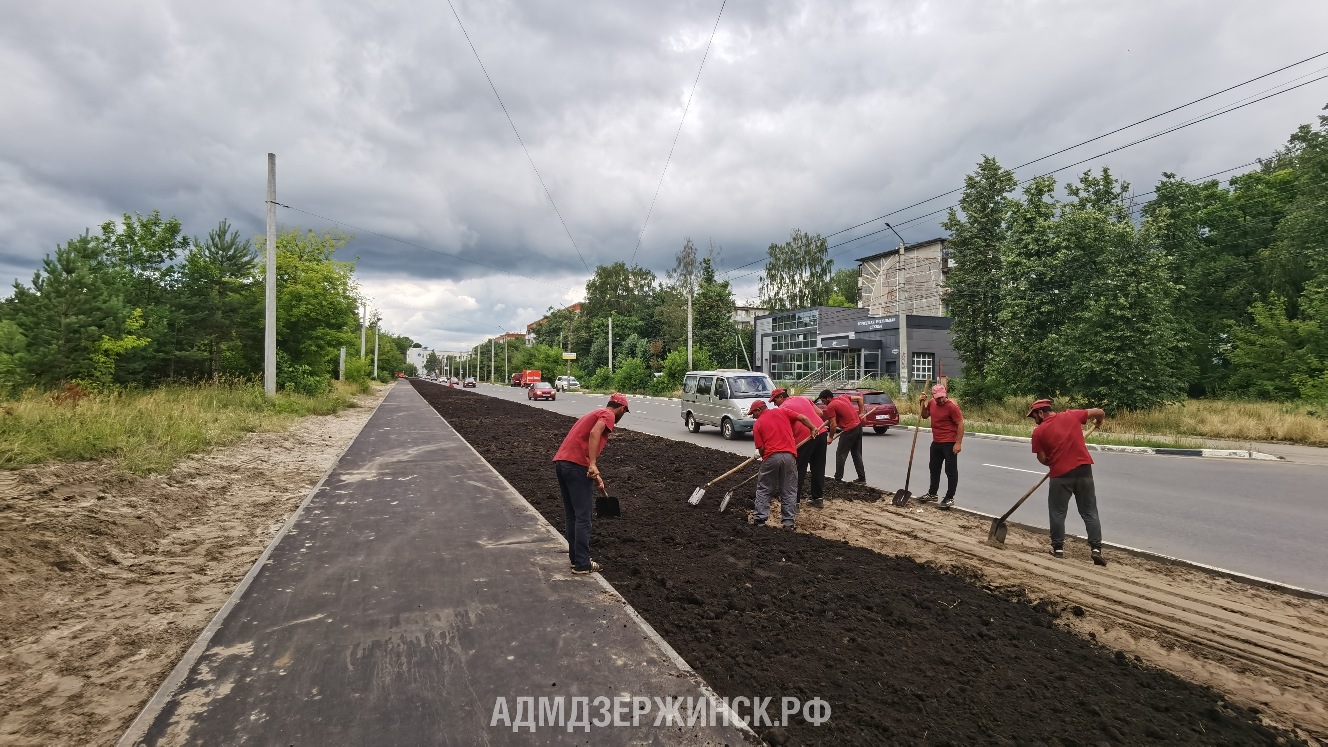 В Дзержинске приступили к строительству городского веломаршрута -  Администрация города Дзержинска